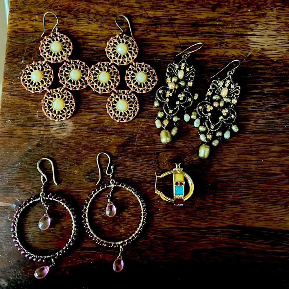EARRINGS! Lot of 4, 2 Stella & Dot, 2 unknown